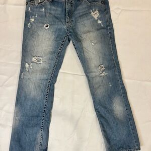 Men’s Vintage Affliction Cooper Distressed Rugged & Stylish Jeans